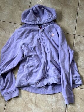 Lilac Purple Hooded Zip Up Fleece Pier 66 Jacket